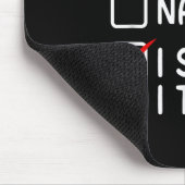 Nice Naughty I Swear I Tried Christmas List Santa  Mousepad (Ecke)