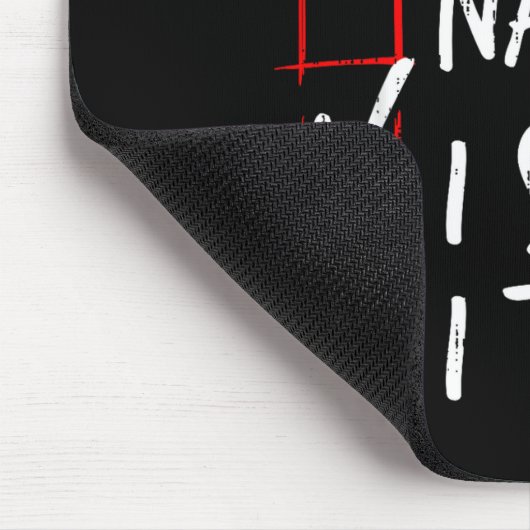 Nice Naughty I Swear I Tried Christmas List Santa  Mousepad (Ecke)