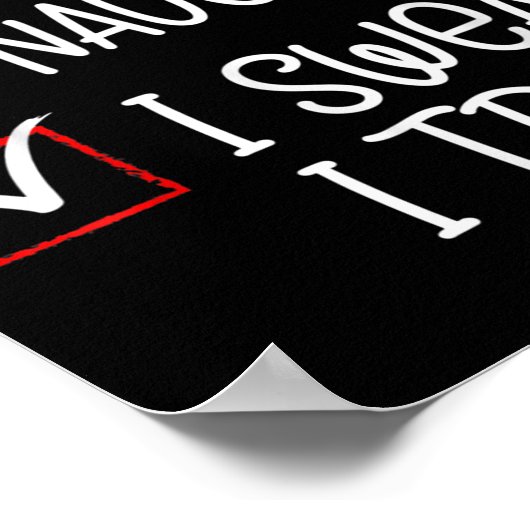 Nice Naughty I Swear I Tried Christmas List Santa Poster (Ecke)