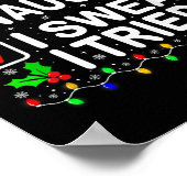Nice Naughty I Swear I Tried Christmas List Xmas P Poster (Ecke)