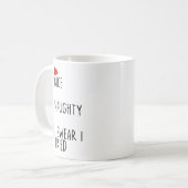 Nice Naughty I Swear I Tried Christmas List Xmas S Kaffeetasse (Vorderseite Links)