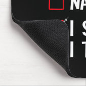 Nice Naughty I Swear I Tried Christmas List Xmas S Mousepad (Ecke)