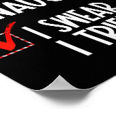 Nice Naughty I Swear I Tried Christmas List Xmas S Poster (Ecke)