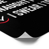 Nice Naughty I Swear I Tried Christmas List Xmas S Poster (Ecke)