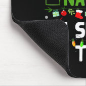 Nice Naughty I Swear I Tried Family Xmas Funny Chr Mousepad (Ecke)