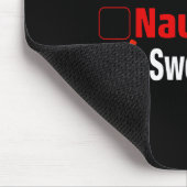 Nice Naughty I Swear I Tried Funny Christmas Mousepad (Ecke)