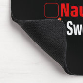 Nice Naughty I Swear I Tried Funny Christmas V-nec Mousepad (Ecke)