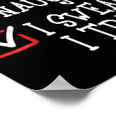 Nice Naughty I Swear I Tried Funny Christmas Xmas  Poster (Ecke)