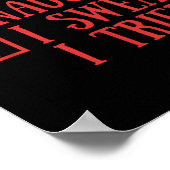 Nice Naughty I Swear I Tried Funny Xmas  Poster (Ecke)