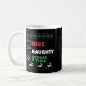 Nice Naughty I Swear I Tried List Xmas Lover Chris Kaffeetasse (Links)