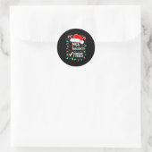 Nice Naughty I Swear I Tried Shirt Funny Christmas Runder Aufkleber (Tasche)