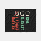 Nice Naughty I Swear I Tried V-neck  Fleecedecke (Vorderseite (Horizontal))