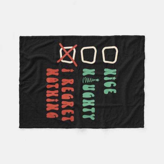 Nice Naughty I Swear I Tried V-neck  Fleecedecke (Vorderseite (Horizontal))