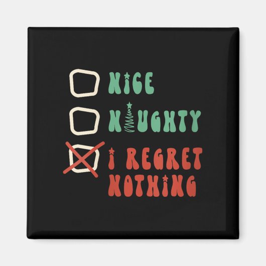 Nice Naughty I Swear I Tried V-neck  Magnet (Vorne)