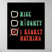 Nice Naughty I Swear I Tried V-neck Poster (Vorne)