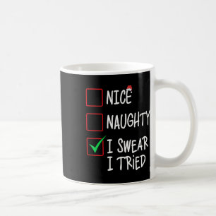 Nice Naughty I Sweet I Tried Christmas List Xmas S Kaffeetasse