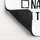 Nice Naughty I Tried Christmas List Funny Xmas Mousepad (Ecke)