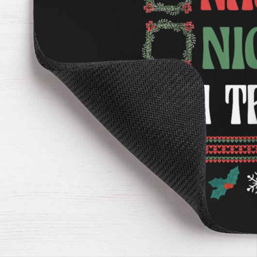 Nice Naughty I Tried Christmas List Matching Famil Mousepad (Ecke)
