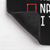 Nice Naughty I Tried Christmas List Mousepad (Ecke)
