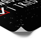 Nice Naughty I Tried Christmas List Santa Claus  Poster (Ecke)