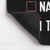 Nice Naughty I Tried Christmas List Xmas Santa Cla Mousepad (Ecke)