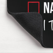 Nice Naughty I Tried Christmas List Xmas Santa Cla Mousepad (Ecke)