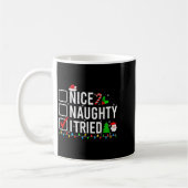 Nice Naughty I Tried Family Xmas Pajama Funny Chri Kaffeetasse (Links)