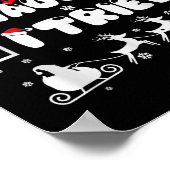 Nice Naughty I Tried Funny Christmas 2022  Poster (Ecke)