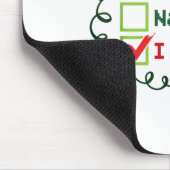 Nice Naughty I Tried Funny Christmas Family Matchi Mousepad (Ecke)