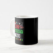 Nice Naughty I Tried Funny Christmas Holiday Famil Kaffeetasse (Vorderseite Links)