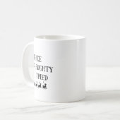 Nice Naughty I Tried Funny Christmas List Kaffeetasse (Vorderseite Links)