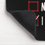 Nice Naughty I Tried Funny Christmas List Xmas San Mousepad (Ecke)