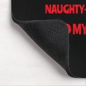 Nice Naughty I Tried Funny Christmas Matching Mousepad (Ecke)