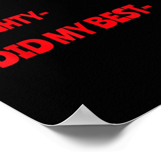 Nice Naughty I Tried Funny Christmas Matching  Poster (Ecke)