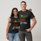 Nice Naughty I Tried Santa's Naughty List Funny Ch T-Shirt (Unisex)