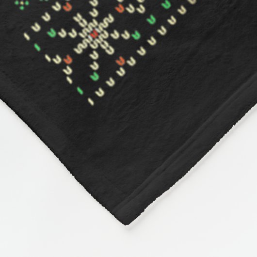 Nice Naughty I Tried Ugly Sweater Red Plaid Christ Fleecedecke (Ecke)