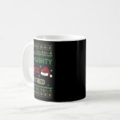 Nice Naughty I Tried Ugly Sweater Red Plaid Christ Kaffeetasse (Vorderseite Links)