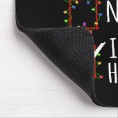 Nice Naughty I Was Hangry Christmas List Santa Cla Mousepad (Ecke)