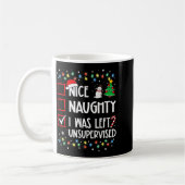 Nice Naughty I Was Left Unsupervised List Christma Kaffeetasse (Links)