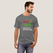 Nice Naughty I Was Left Unsupervised Santa Christm T-Shirt (Vorne ganz)