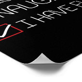 Nice Naughty Ich habe Spaß Weihnachten Pajama Funn Poster (Ecke)