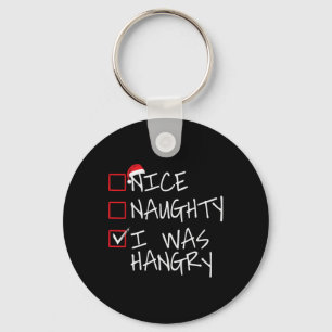 Nice Naughty ich war hangere Weihnachtsliste Santa Schlüsselanhänger