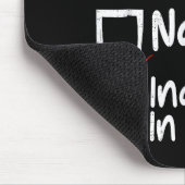 Nice Naughty Inadmissible In Court Funny Christmas Mousepad (Ecke)