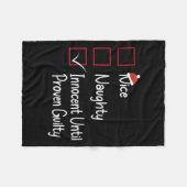 Nice naughty Innocent bis Proven Guilty 1 Fleecedecke (Vorderseite (Horizontal))