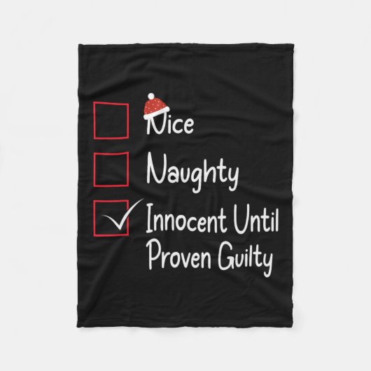 Nice naughty Innocent bis Proven Guilty 1 Fleecedecke (Vorderseite)