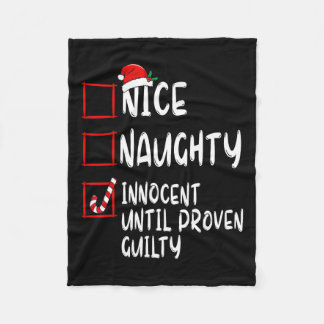 Nice Naughty Innocent bis Proven Guilty Christma Fleecedecke