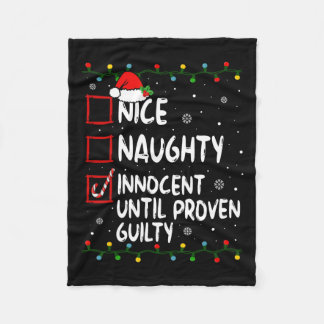 Nice Naughty Innocent bis Proven Guilty Christma Fleecedecke