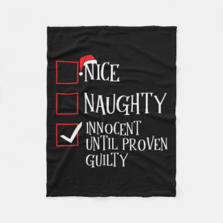 Nice Naughty Innocent bis Proven Guilty Christma Fleecedecke