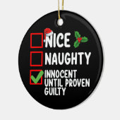 Nice Naughty Innocent bis Proven Guilty Christma Keramik Ornament (Links)