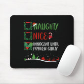 Nice Naughty Innocent bis Proven Guilty Christma Mousepad (Mit Mouse)